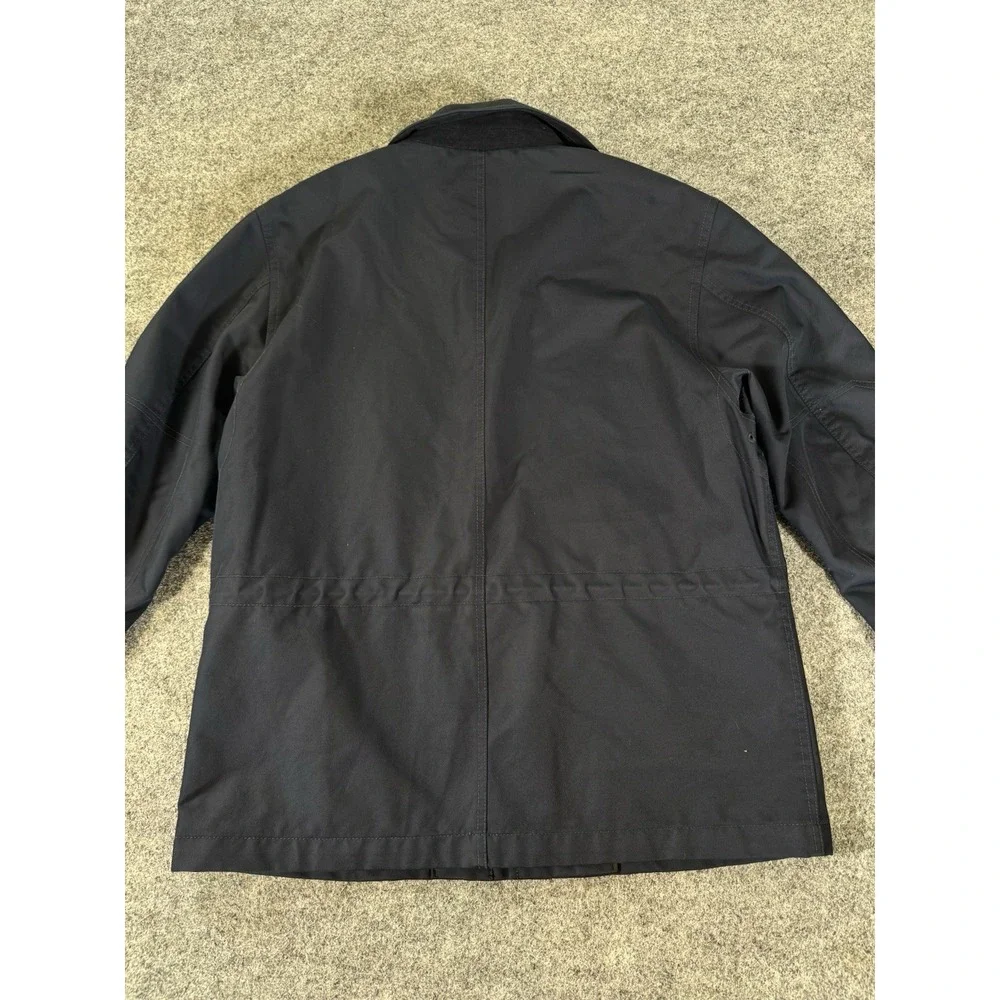 Banana Republic Men's Large Navy Blue Utility Field Jacket Cotton Nylon Lined